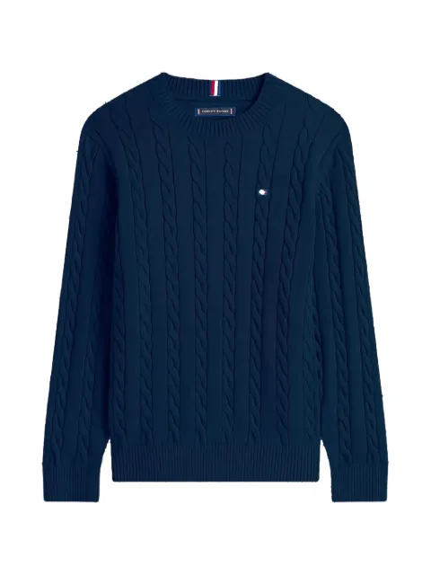 Tommy Hilfiger Junior Pullover mit Zopfmuster