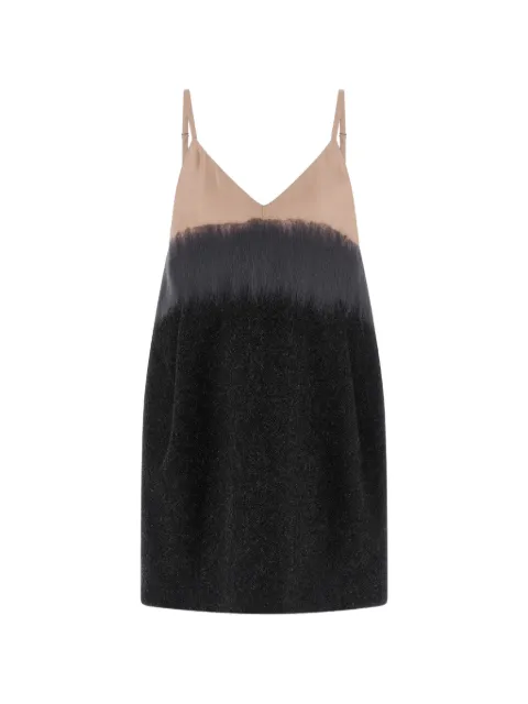 Tela gradient-effect virgin wool mini dress