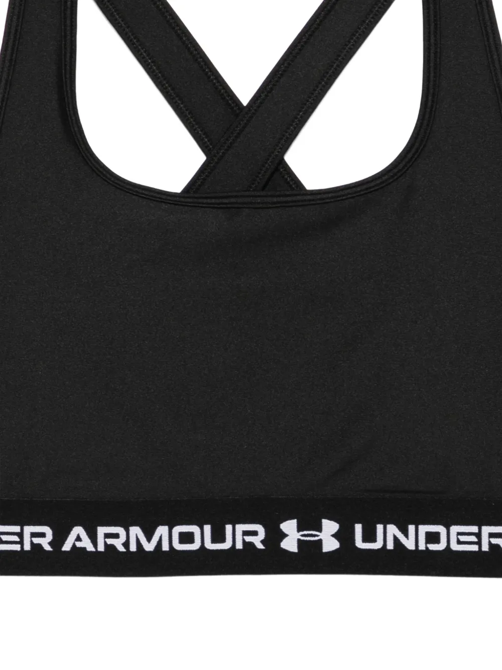 Under Armour Sport-bh met gekruiste logo-bandjes op de rug Zwart