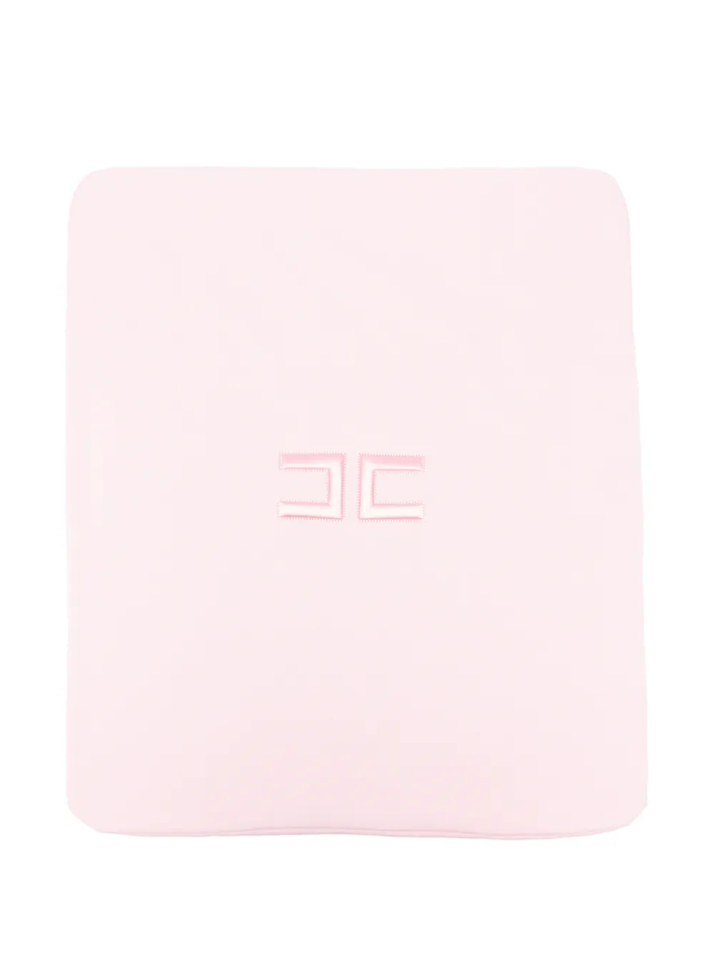 Elisabetta Franchi La Mia Bambina logo-embroidered blanket - Rosa