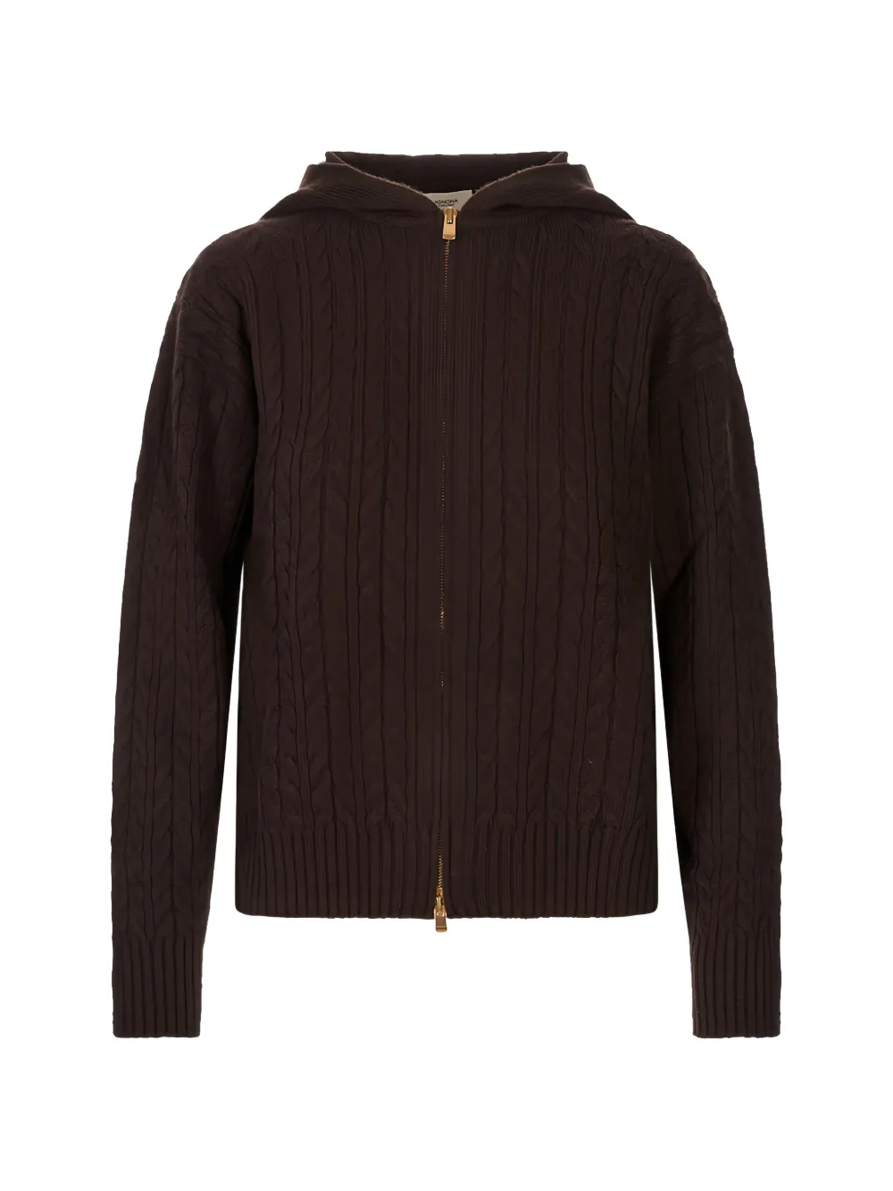 Agnona cable-knit hoodie
