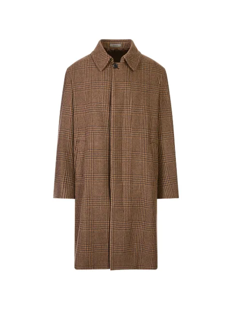 Corneliani Prince of Wales check single-breasted coat