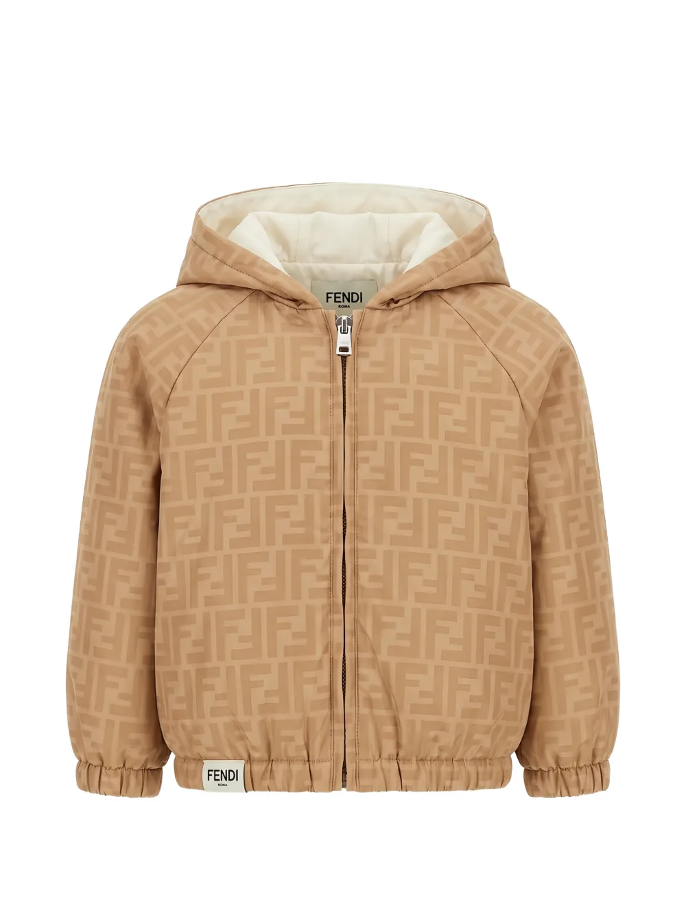 Fendi Kids FF reversible windbreaker jacket - Nude