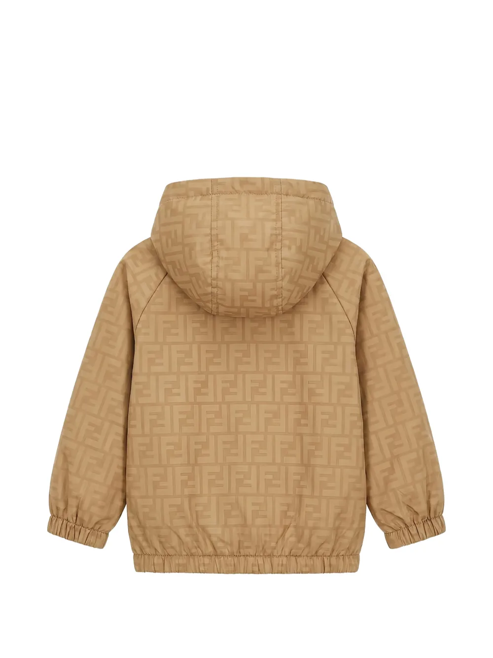 Fendi Kids FF reversible windbreaker jacket Beige
