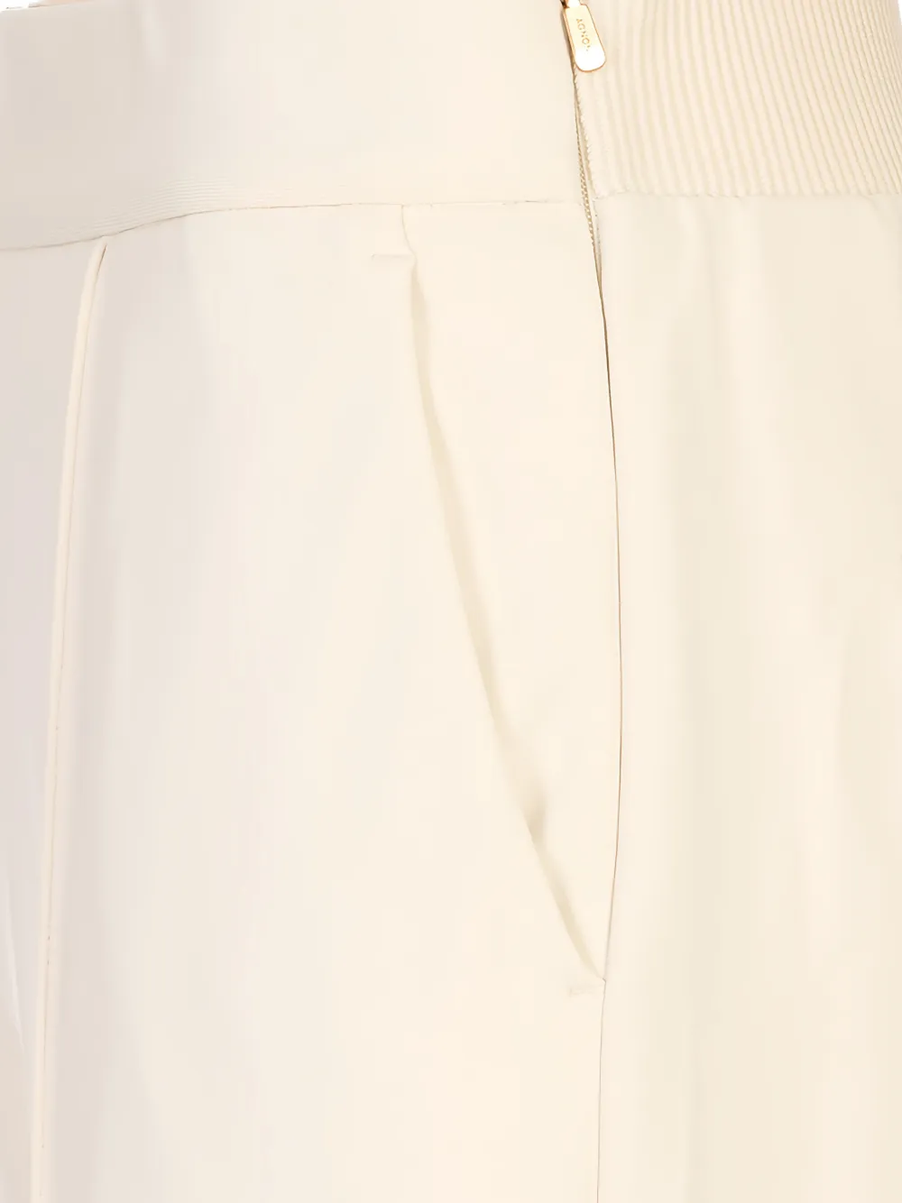Agnona Kasjmieren broek met persvouw Wit