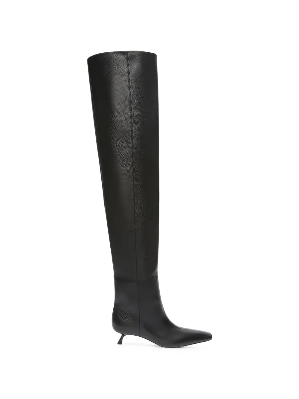 Sportmax Square-toe Over-the-knee Boots In Transparent