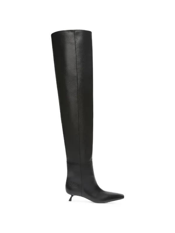Sportmax Square-toe Over-the-knee Boots in Black