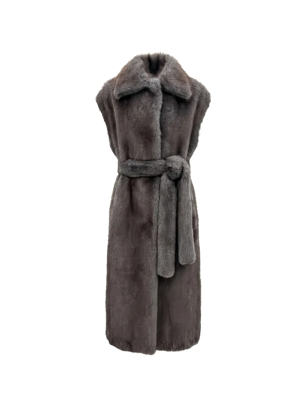 VALENTINI 1972 belted sleeveless coat
