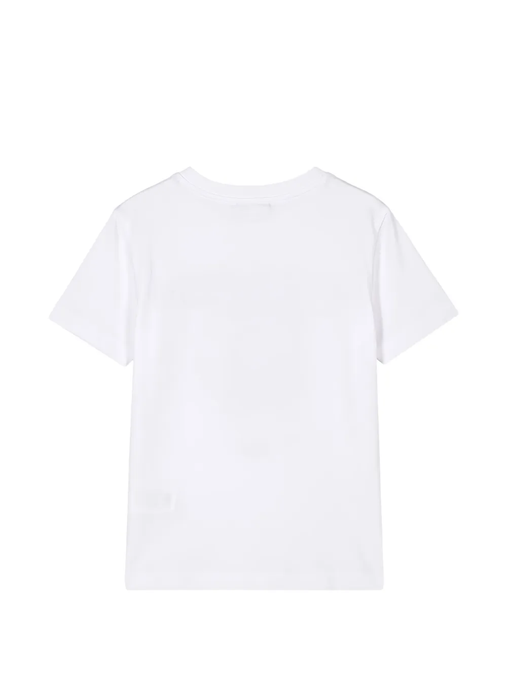 Roberto Cavalli Junior Katoenen T-shirt met logoprint Wit
