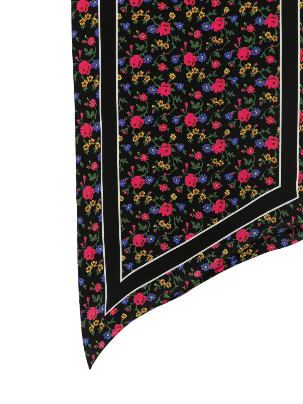 Chloé Sjaal met bloemenprint Zwart
