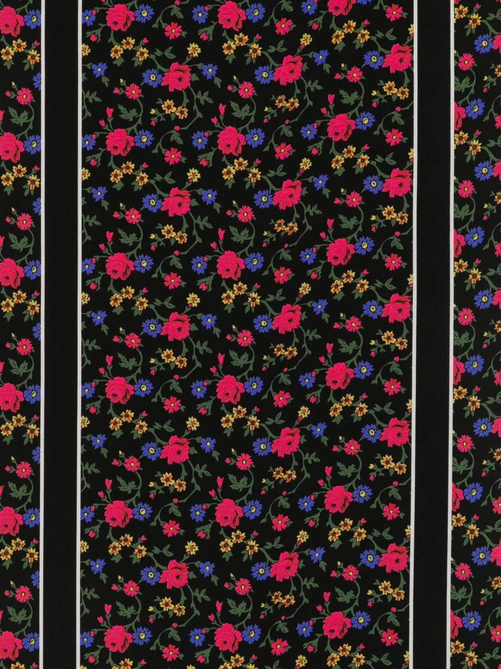 Chloé Sjaal met bloemenprint Zwart