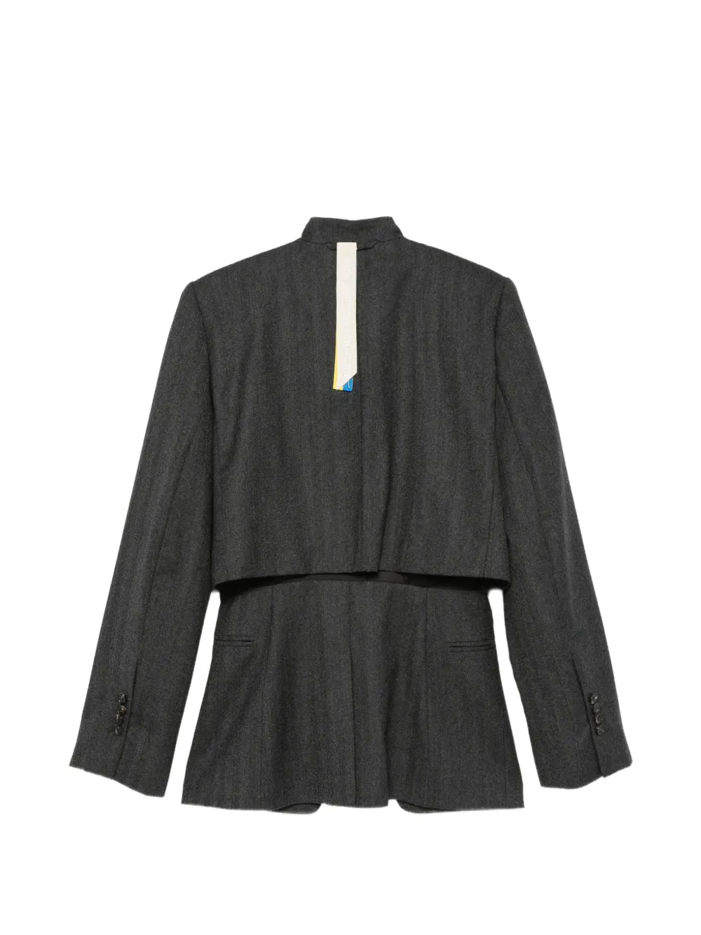 LITKOVSKA button-up layered-back jacket Grijs