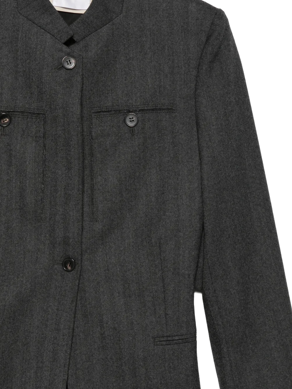 LITKOVSKA button-up layered-back jacket Grijs