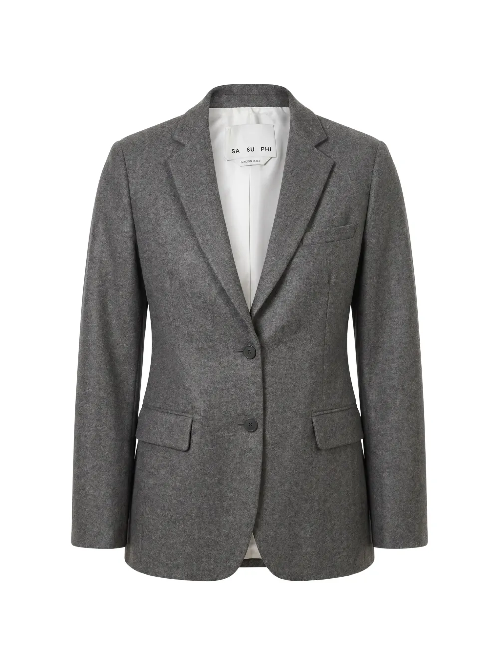 SA SU PHI single-breasted wool blazer - Grigio