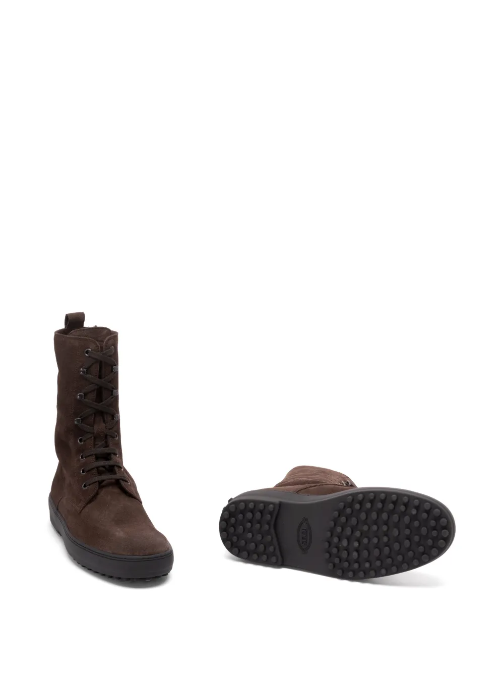 Tod's Winter Gommino suède enkellaarzen Bruin
