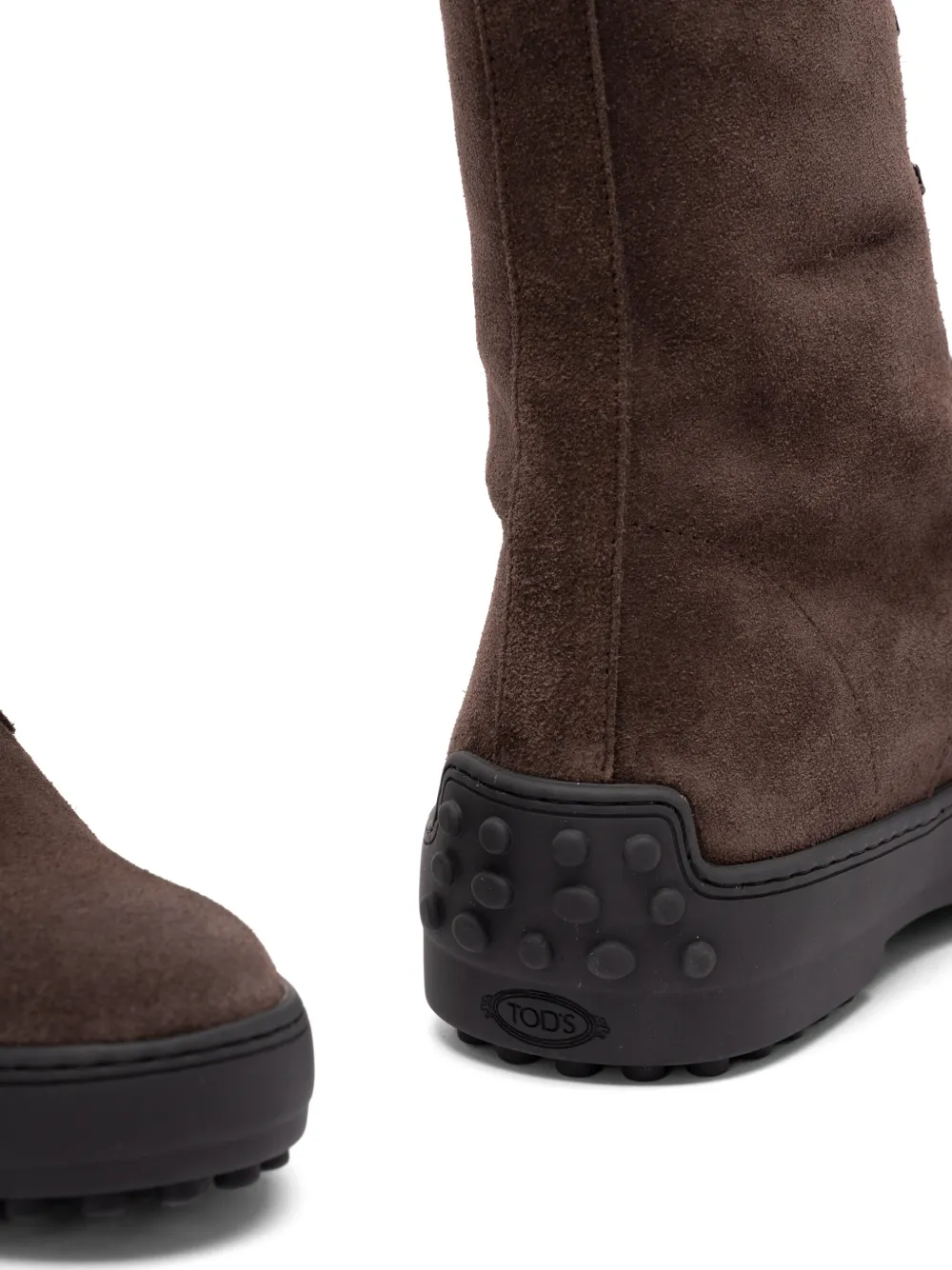Tod's Winter Gommino suède enkellaarzen Bruin