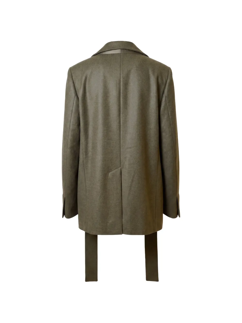 SA SU PHI Wollen blazer met sjaaldetail Groen