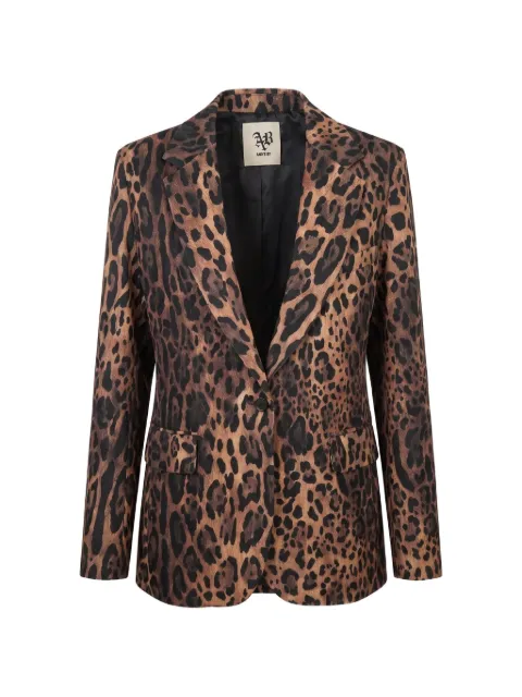 Aniye By leopard-print single-breasted blazer