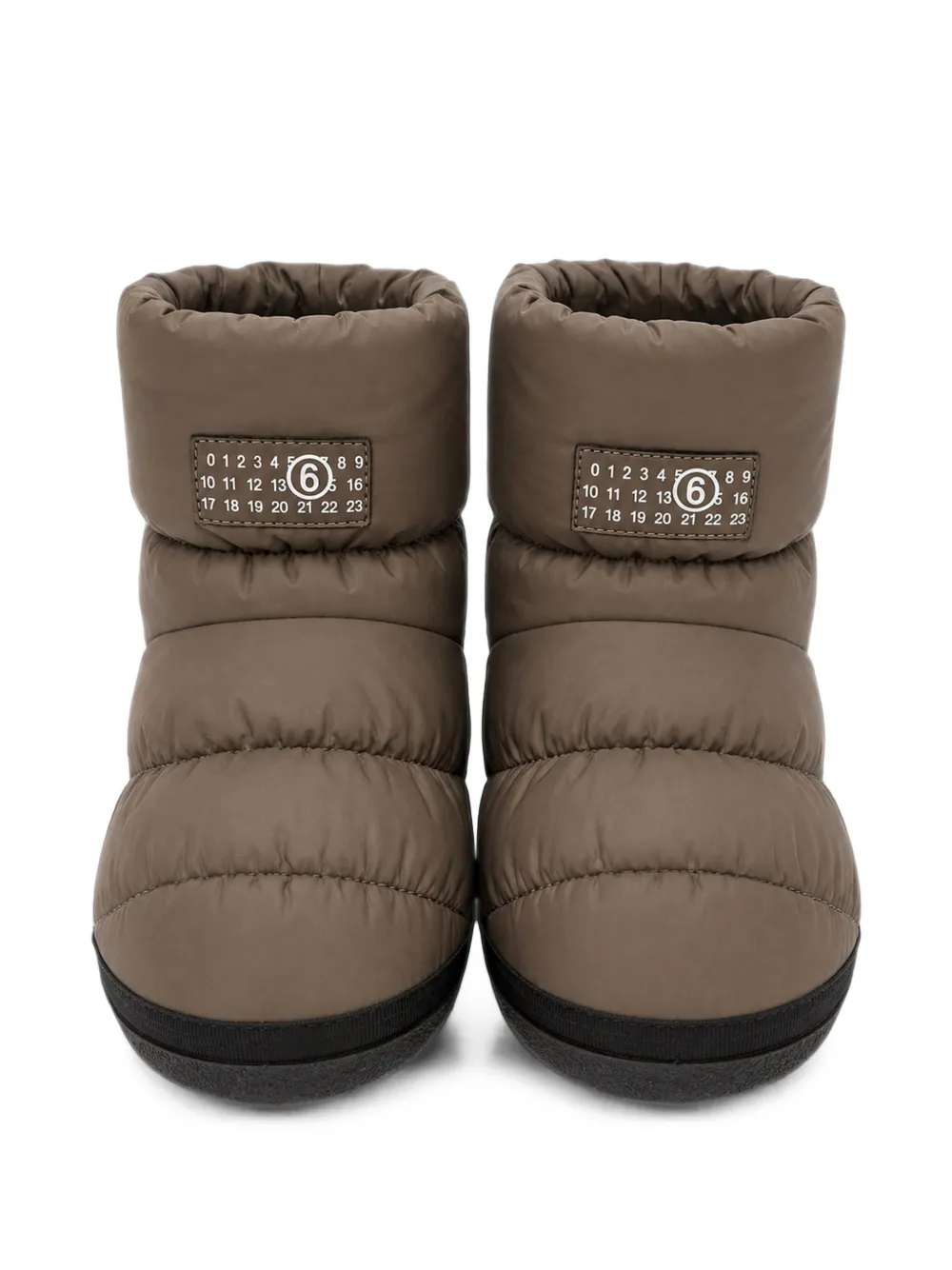 MM6 Maison Margiela Kids quilted snow boots Bruin