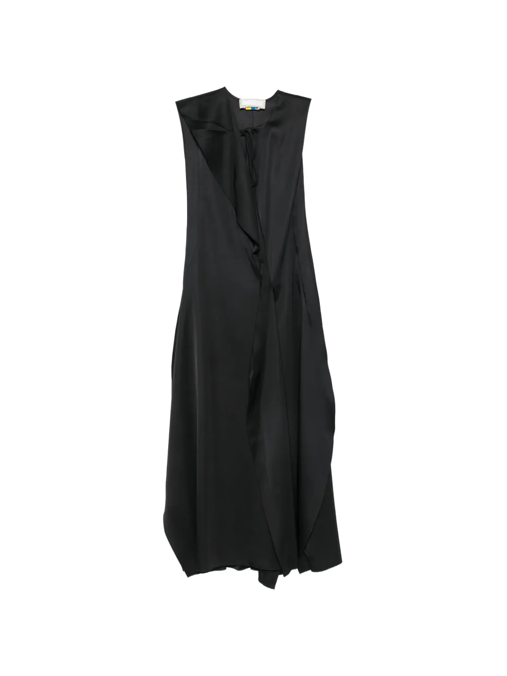 LITKOVSKA draped-detail sleeveless midi dress