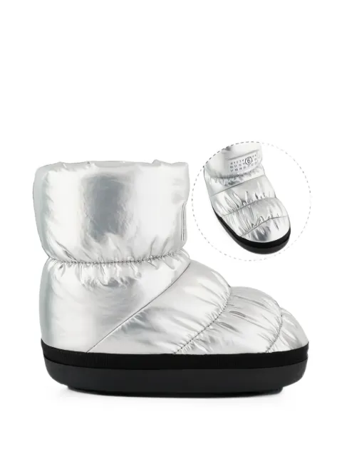 MM6 Maison Margiela Kids quilted logo-patch snow boots