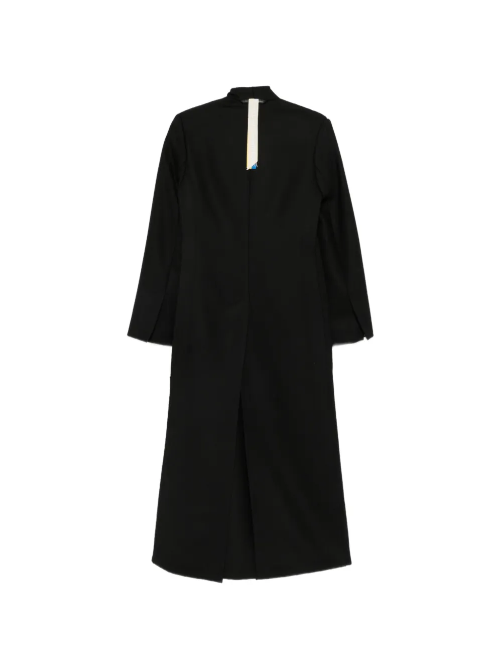 Litkovska Asymmetric Draped Coat In Black