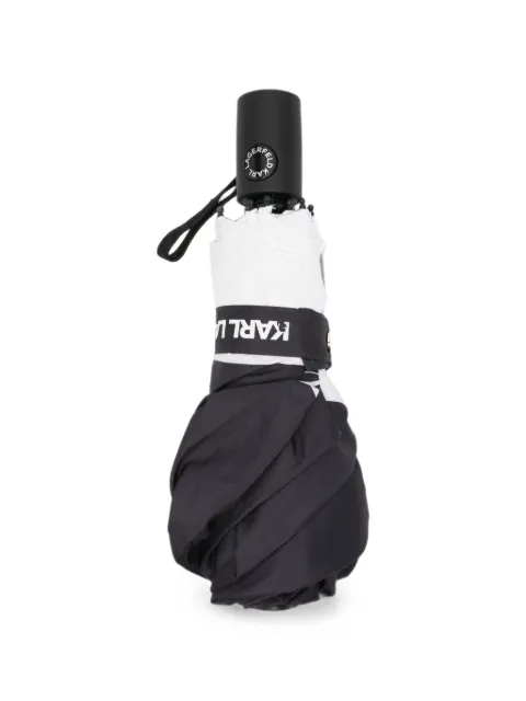 Karl Lagerfeld K autograph bicolor umbrella