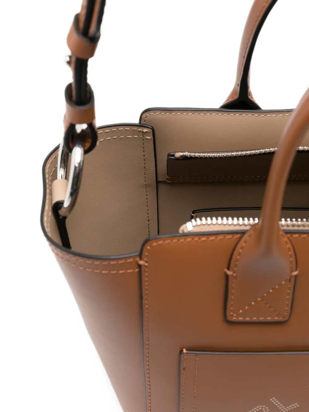 Karl Lagerfeld Kleine K Daily leren shopper Bruin
