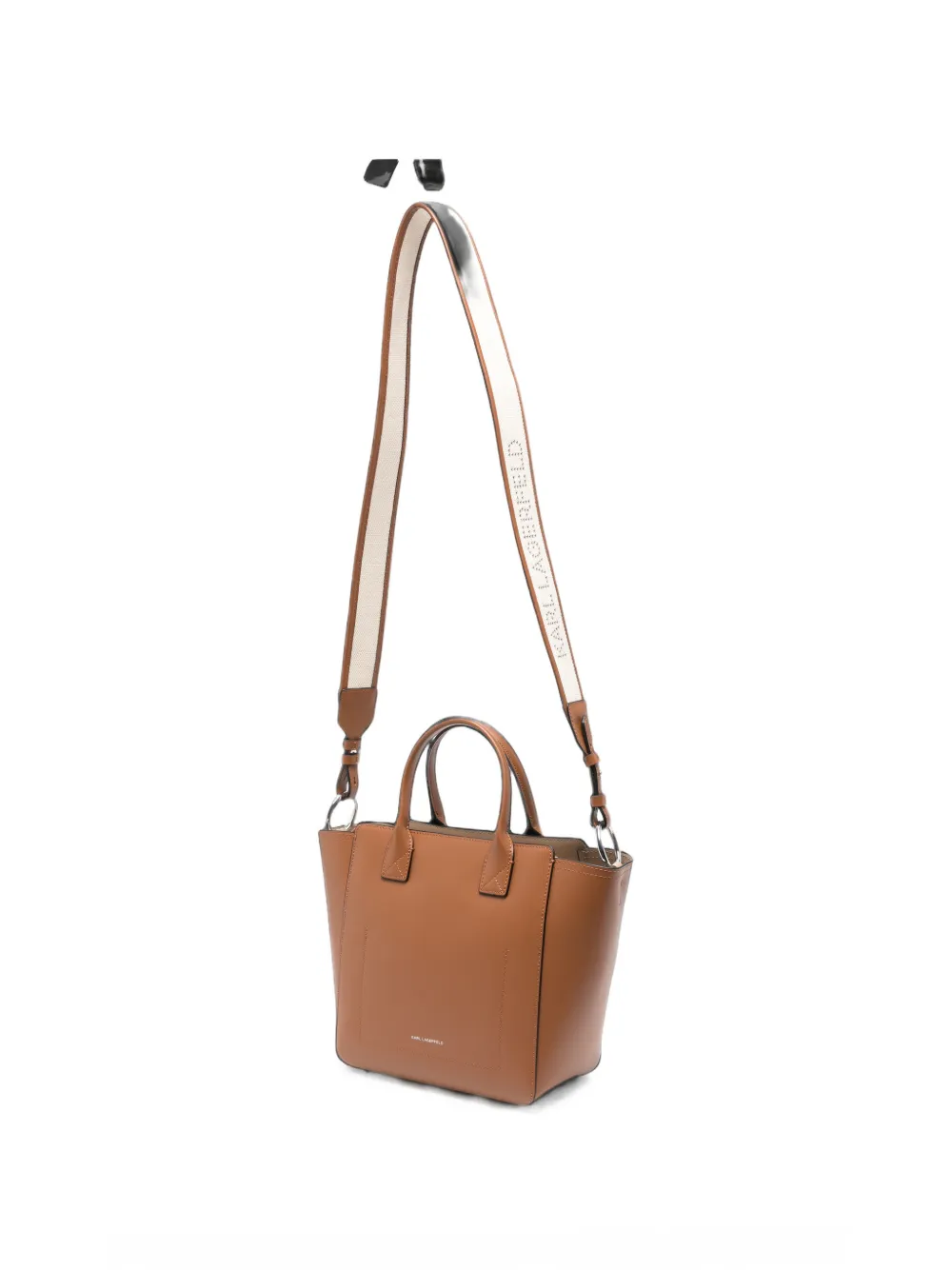 Karl Lagerfeld Kleine K Daily leren shopper Bruin