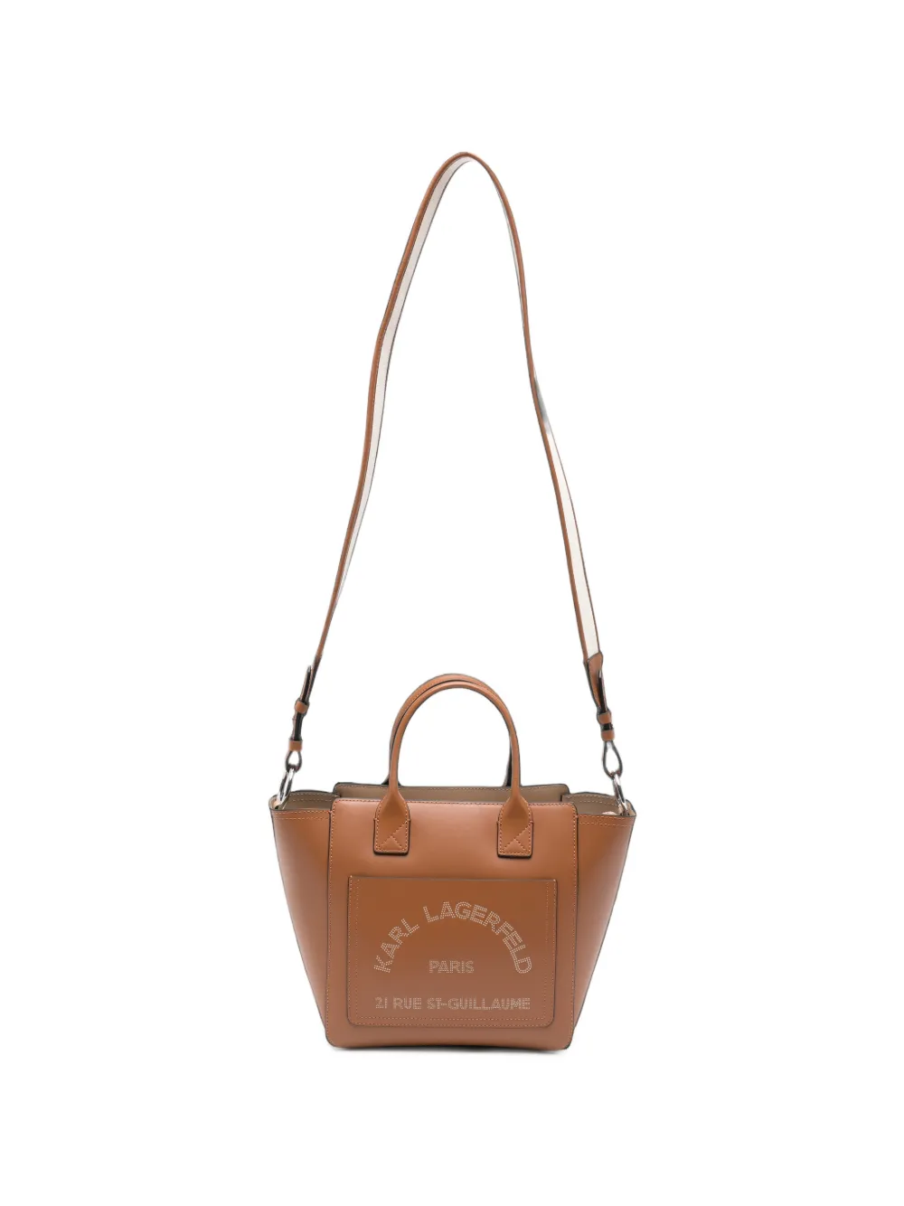 Karl Lagerfeld small K/Daily leather tote bag - Marrone