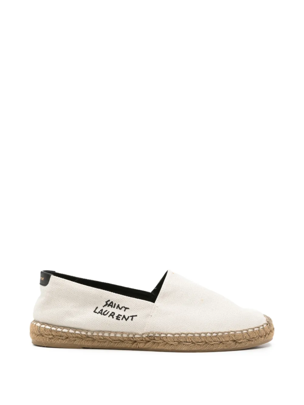 Saint Laurent Pre-Owned Espadrilles mit Logo-Stickerei - Nude