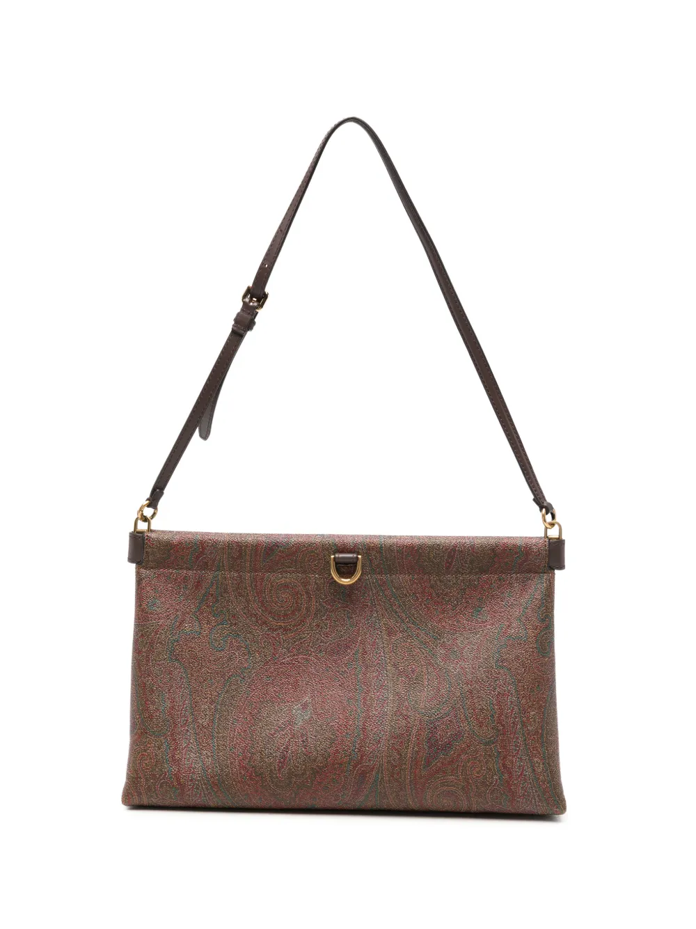 Pre-owned Etro Arnica Paisley Shoulder Bag In Brown
