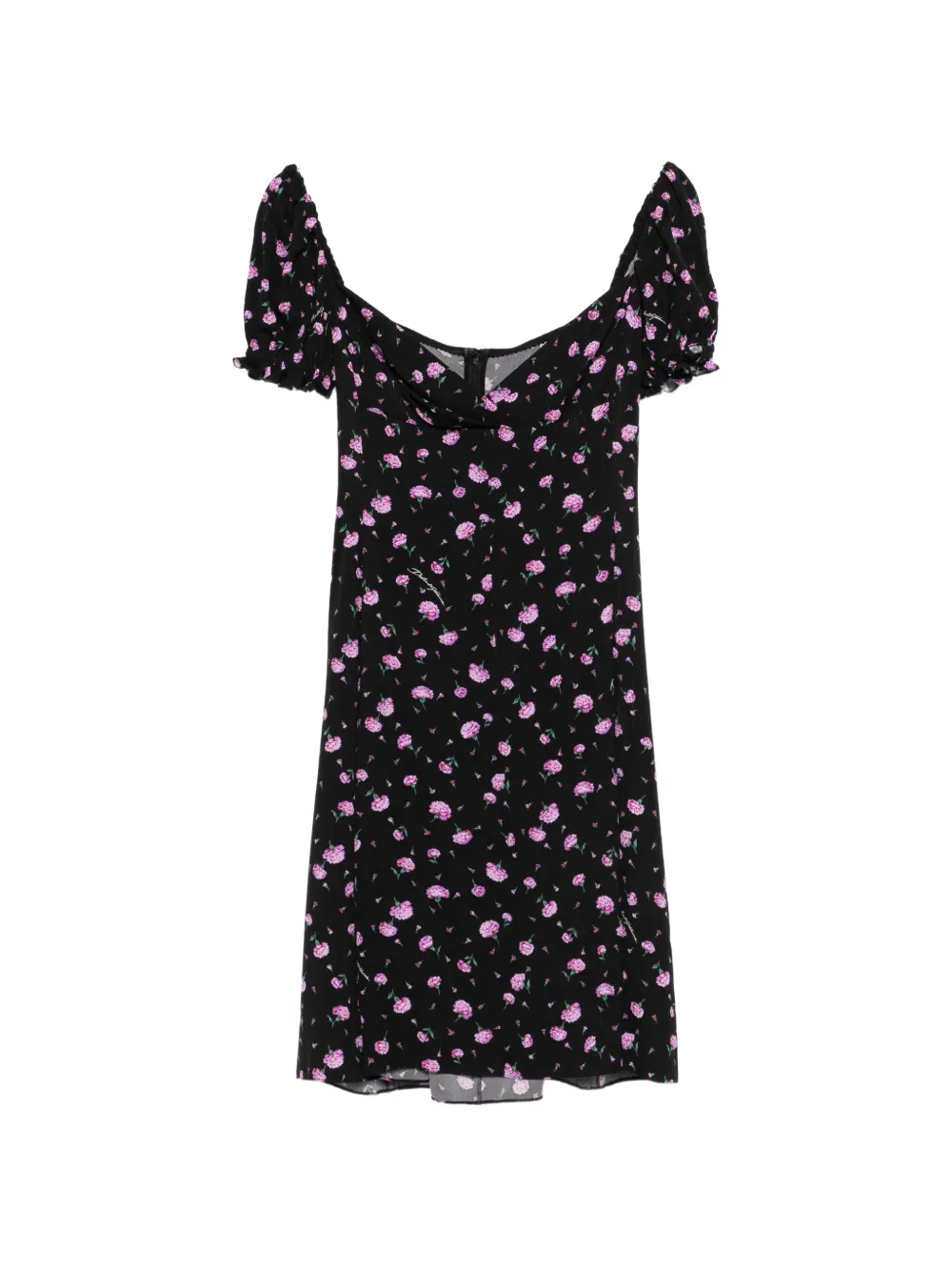 Dolce & Gabbana Pre-Owned ruffled floral-print midi dress - Black