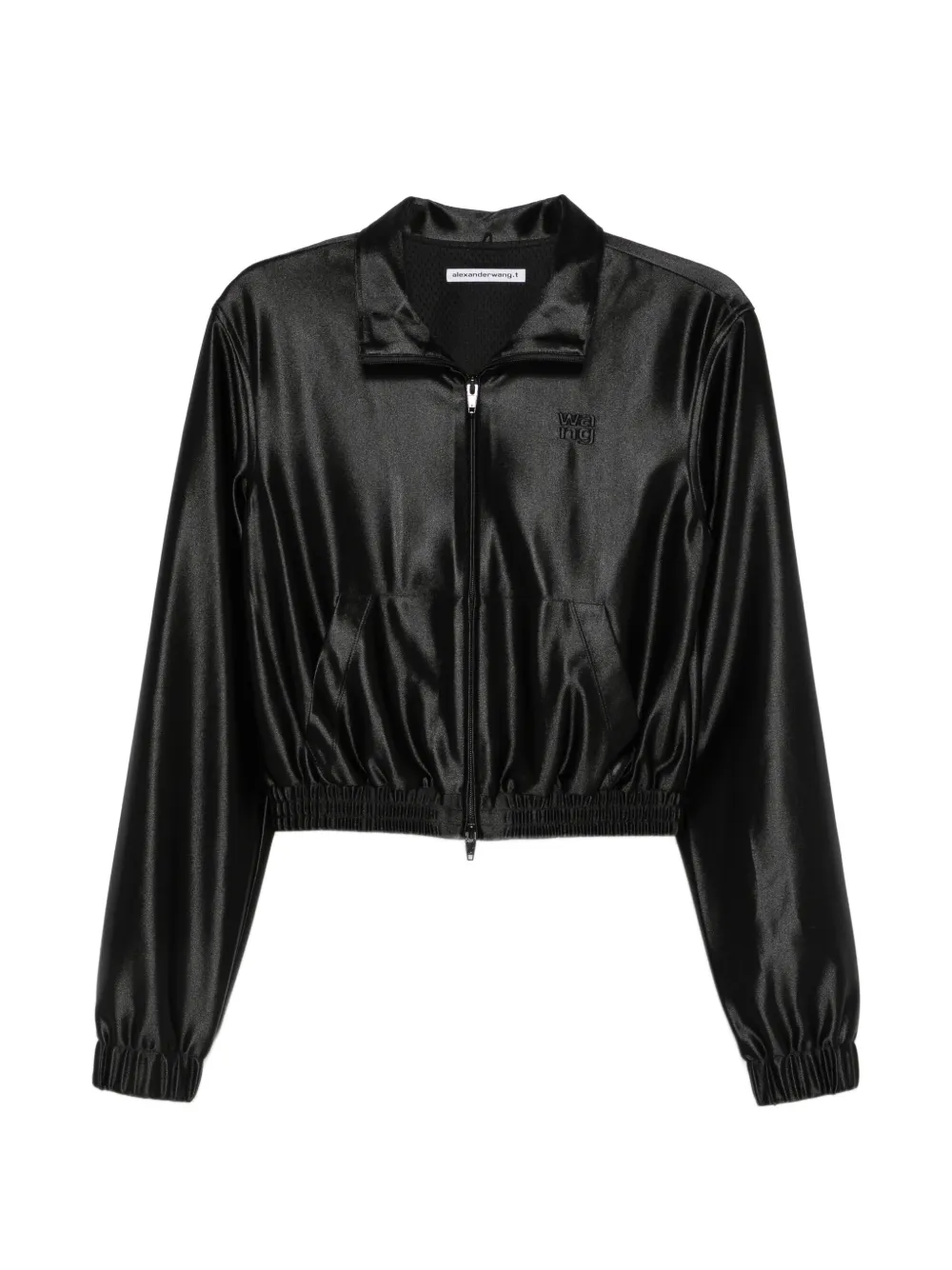 Pre-Owned Alexander Wang veste zippée en satin - Noir Pre-Owned Alexander Wang veste zippée en satin - Noir