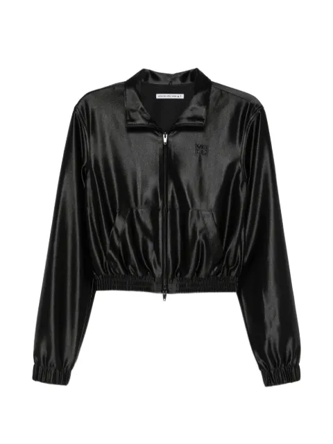 Pre-Owned Alexander Wang chamarra deportiva de satén