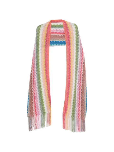 Missoni Pre-Owned chevron fringed scarf