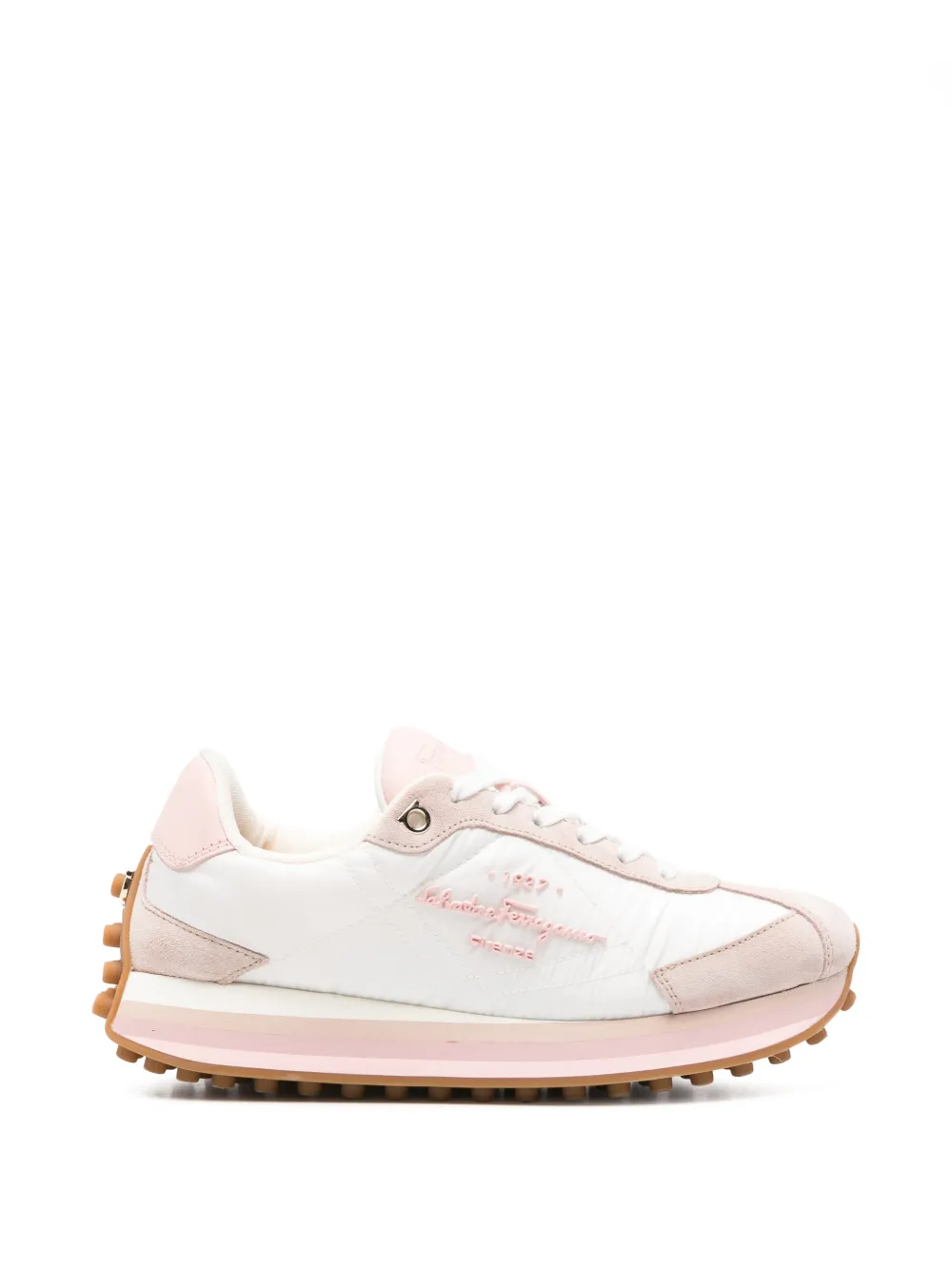 Pre-owned Ferragamo Iggy Low-top Sneakers In White