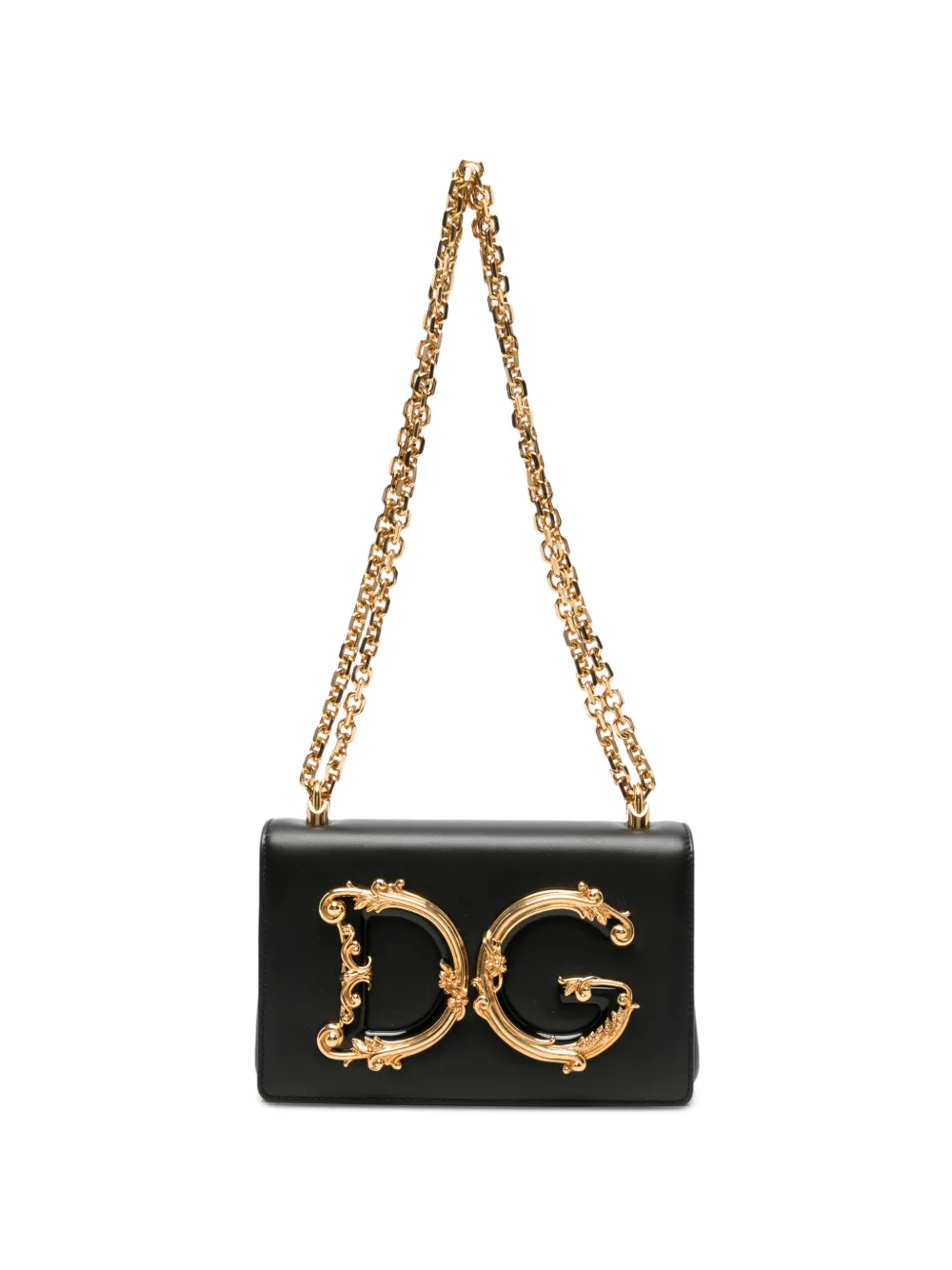 Pre-owned Dolce & Gabbana Dg Girls Shoulder Bag In Black
