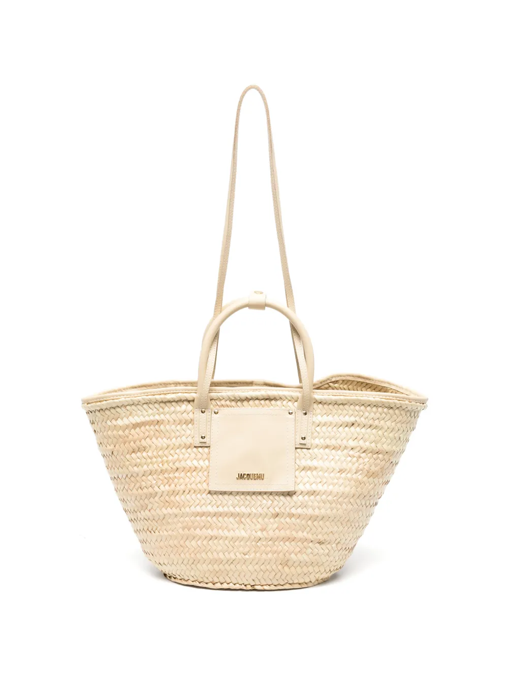 Pre-owned Jacquemus Soli Basket Tote Bag In Neutrals