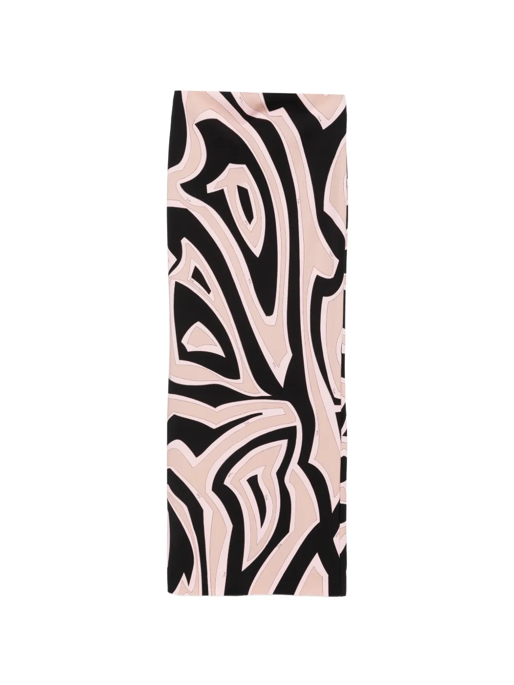 Pre-owned Pucci Labirinto-print Maxi Skirt In Black