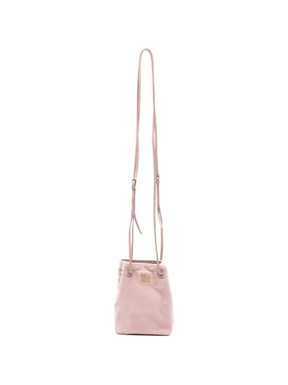 Pre-owned Miu Miu Logo-detail Bucket Bag In Pink