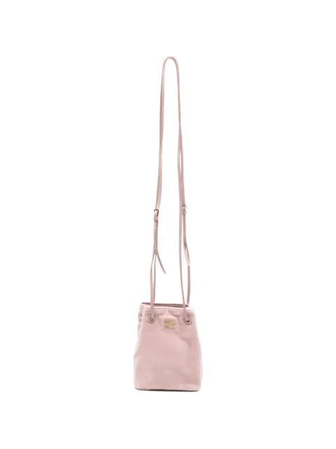 Miu Miu Pre-Owned logo-detail bucket bag