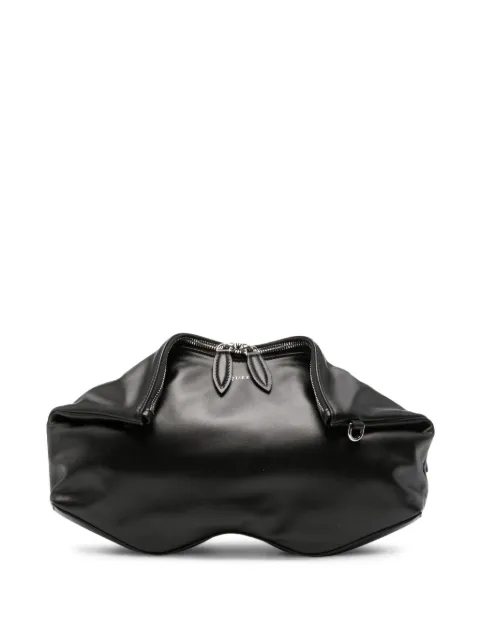 Alexander McQueen Pre-Owned cangurera de piel con cierre