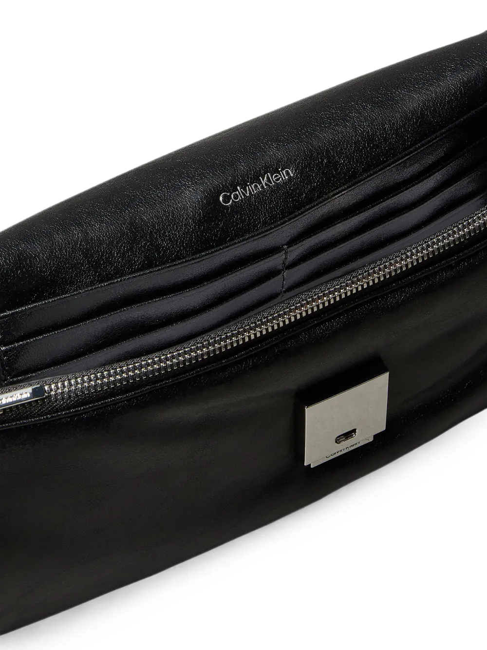 Calvin Klein Crossbodytas met logoplakkaat Zwart