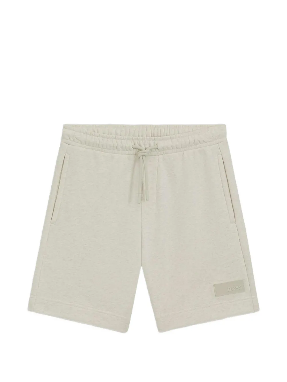 BOSS relaxed-fit shorts in cotton French Terry - Toni neutri