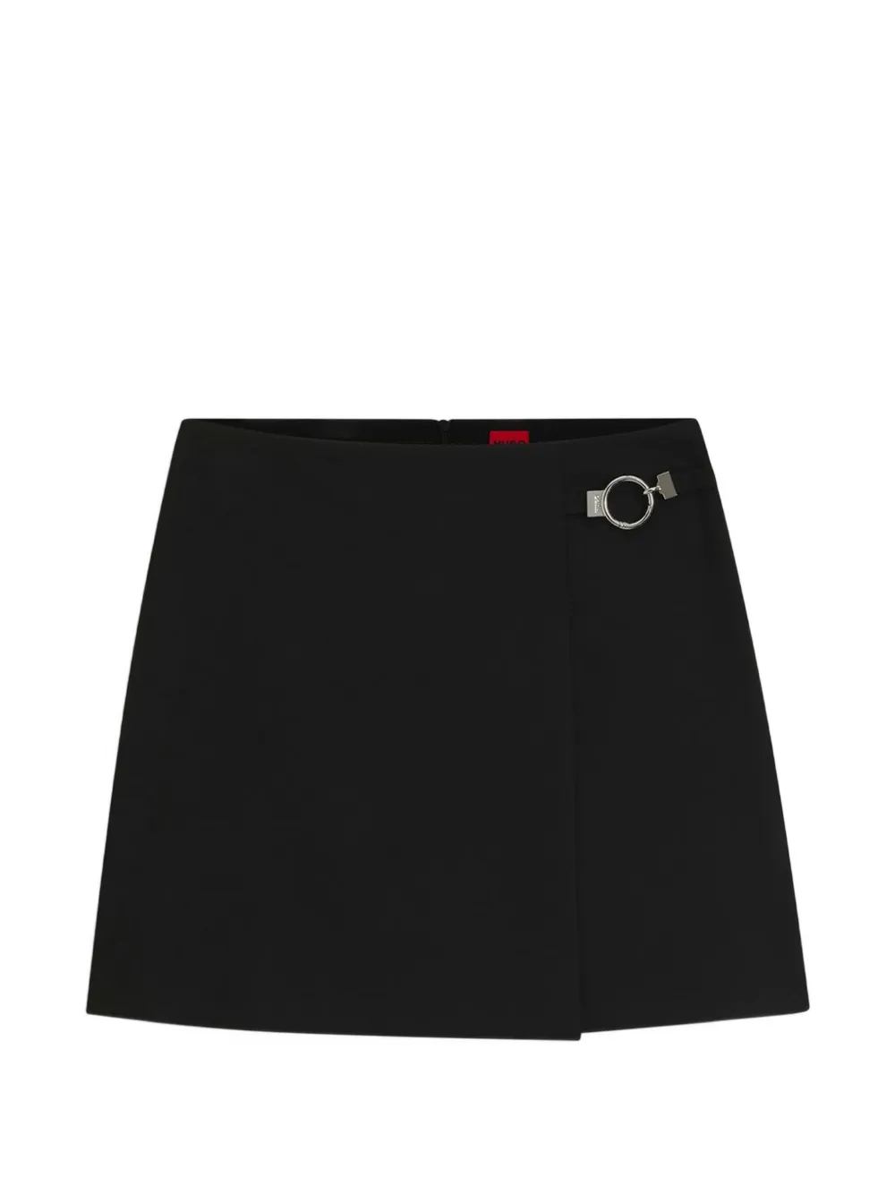 HUGO wrap mini skirt with metal carabiner