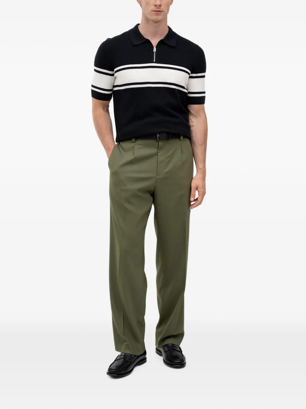 HUGO Modern-fit broek Groen