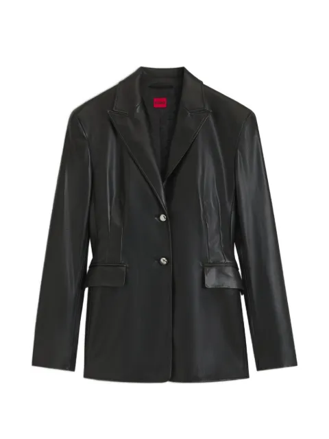HUGO regular-fit blazer in faux leather