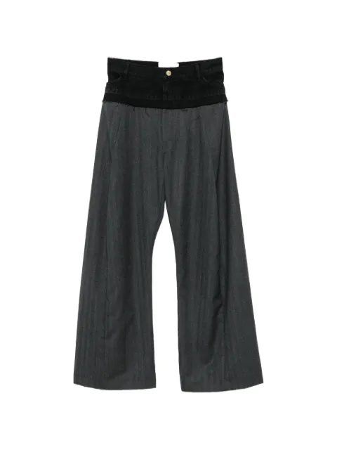 LITKOVSKA layered-design trousers
