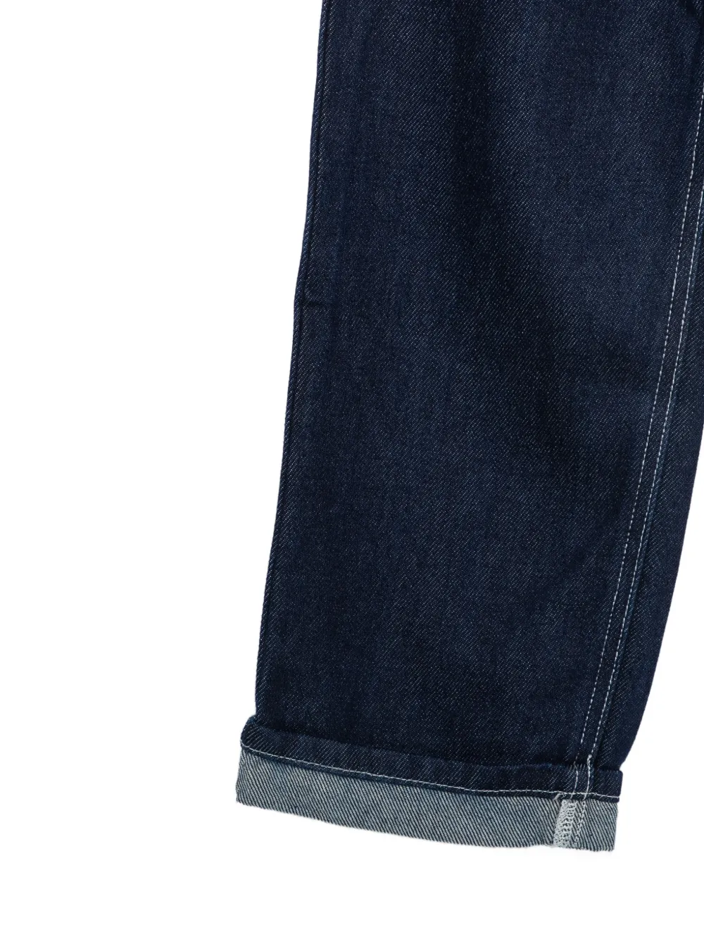 Stella McCartney Kids Jeans met contrasterende stiksels Blauw